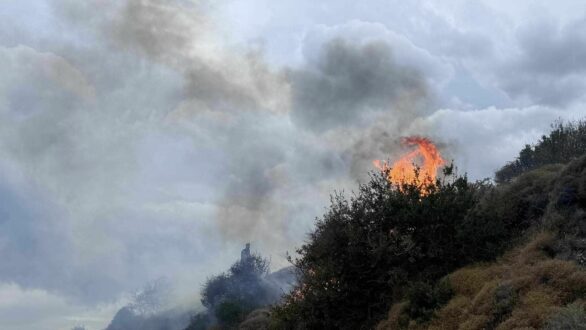 Σαμοθράκη: Άμεση κατάσβεση πυρκαγιάς μεταξύ Κατσαμπά και Παλαιάπολης με συντονισμένη επιχείρηση των αρχών